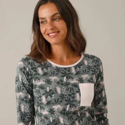 Chemise de nuit imprimé jungle