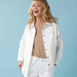 Chemise en denim Spécial Petite, coupe loose