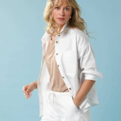 Chemise en denim Spécial Petite, coupe loose