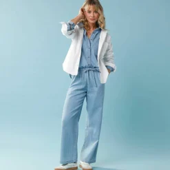 Chemise en denim Spécial Petite, coupe loose