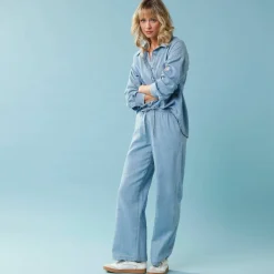 Chemise en denim Spécial Petite, coupe loose