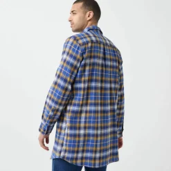 Chemise extra-longue carreaux flanelle