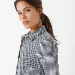 Chemise flanelle pied-de-poule