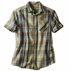 Chemise grands carreaux manches courtes polycoton