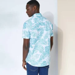 Chemise imprimée manches courtes