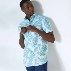 Chemise imprimée manches courtes