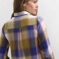 Chemise longue grands carreaux, flanelle