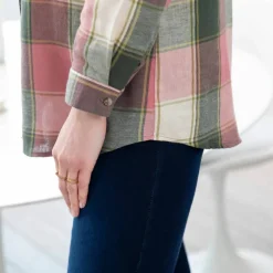Chemise longue grands carreaux, flanelle