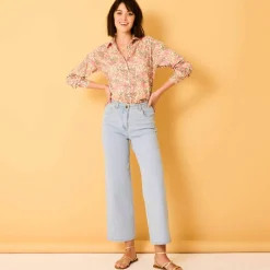Chemise oversize imprimé fleuri