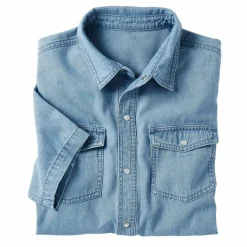 Chemise pressionnée manches courtes