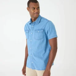 Chemise pressionnée manches courtes