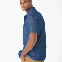 Chemise pressionnée manches courtes