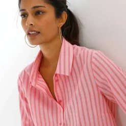 Chemise rayée bicolore