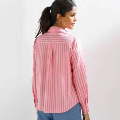 Chemise rayée bicolore