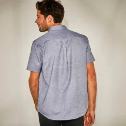Chemise unie manches courtes