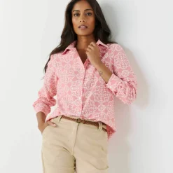 Chemisier chambray imprimé