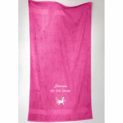 Collection éponge enfant brodée licorne personnalisable coton