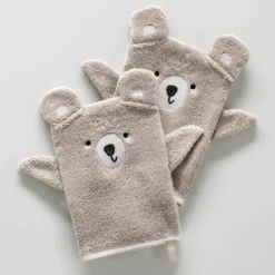 Collection éponge enfant brodée ourson coton - 380 g/m²