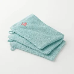 Collection serviettes de bain 420 g/m² brodées corail