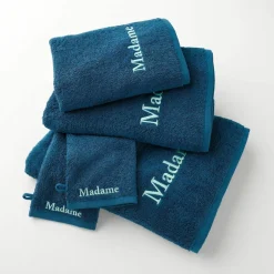 Collection serviettes de bain 420 g/m² brodées "MADAME"