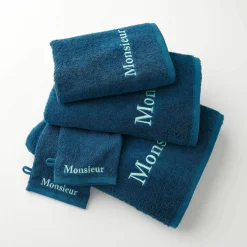 Collection serviettes de bain 420 g/m² brodées 