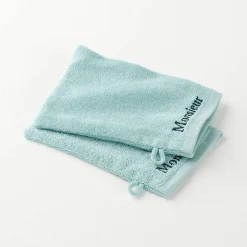 Collection serviettes de bain 420 g/m² brodées "MONSIEUR"