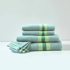 Collection serviettes de bain 420 gr/m² liteau rayures bayadères