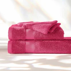 Collection serviettes de bain unies coton modal 500 g/m²