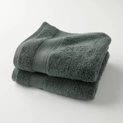 Collection serviettes de bain unies 540g/m2 confort luxe