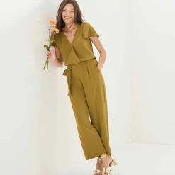 Combinaison pantalon crêpe fluide