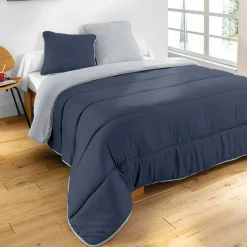 Couette bicolore microfibre 350 g/m²