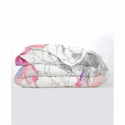 Couette coton imprimé Fleurs 400 g/m²