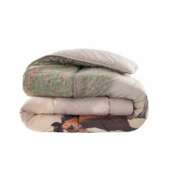 Couette microfibre impression photo chevaux 400g/m2
