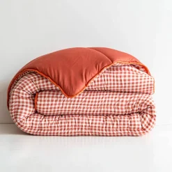 Couette microfibre imprimé vichy 200 g/m²