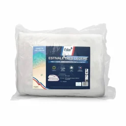 Couette été légère 100 g/m² enveloppe coton