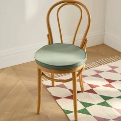 Coussin d'assise uni rond bachette