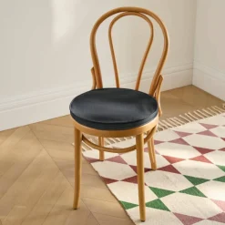 Coussin d'assise uni rond bachette