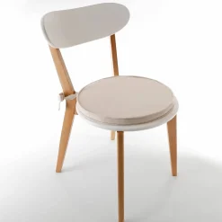 Coussin d'assise uni rond bachette