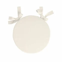 Coussin d'assise uni rond bachette