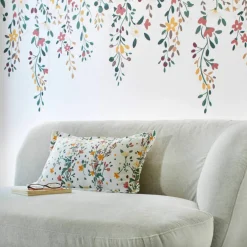 Coussin fleuri Céleste