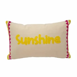 Coussin rectangulaire brodé Sunshine