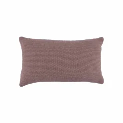 Coussin rectangulaire uni, velours chenille