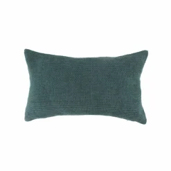 Coussin rectangulaire uni, velours chenille