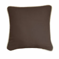 Coussin uni biais en jute