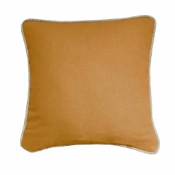Coussin uni biais en jute
