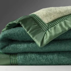Couverture bicolore pure laine 600 g/m²