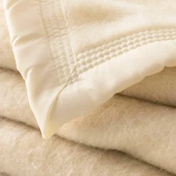 Couverture bicolore pure laine 800 g/m²