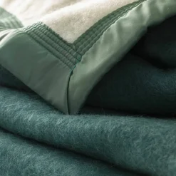 Couverture bicolore pure laine 800 g/m²