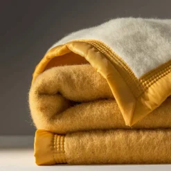 Couverture bicolore pure laine 800 g/m²