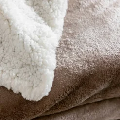 Couverture double face polaire et sherpa